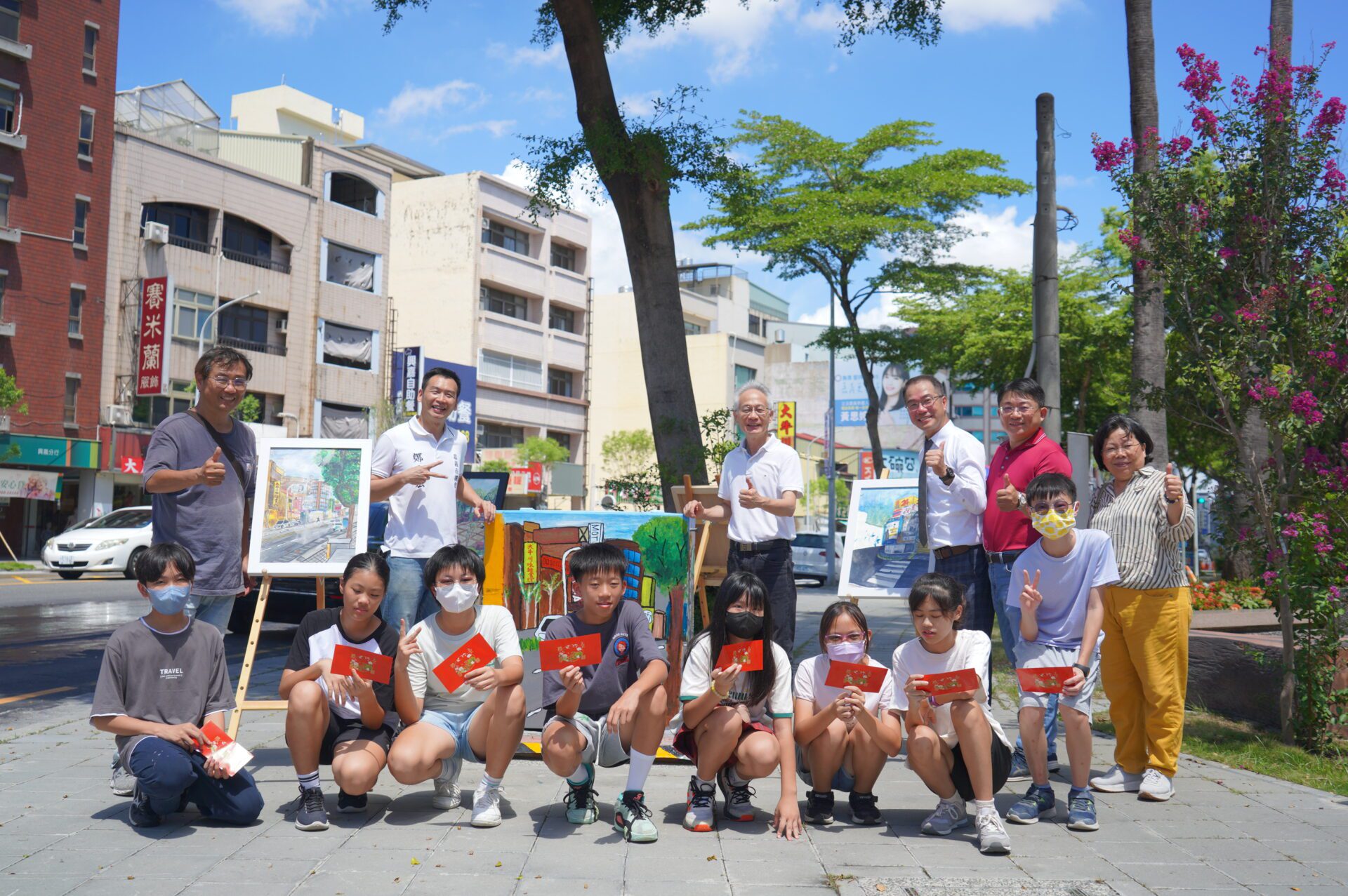 電箱變藝術品！嘉市大同國小學生展現創意　步道成為美術館