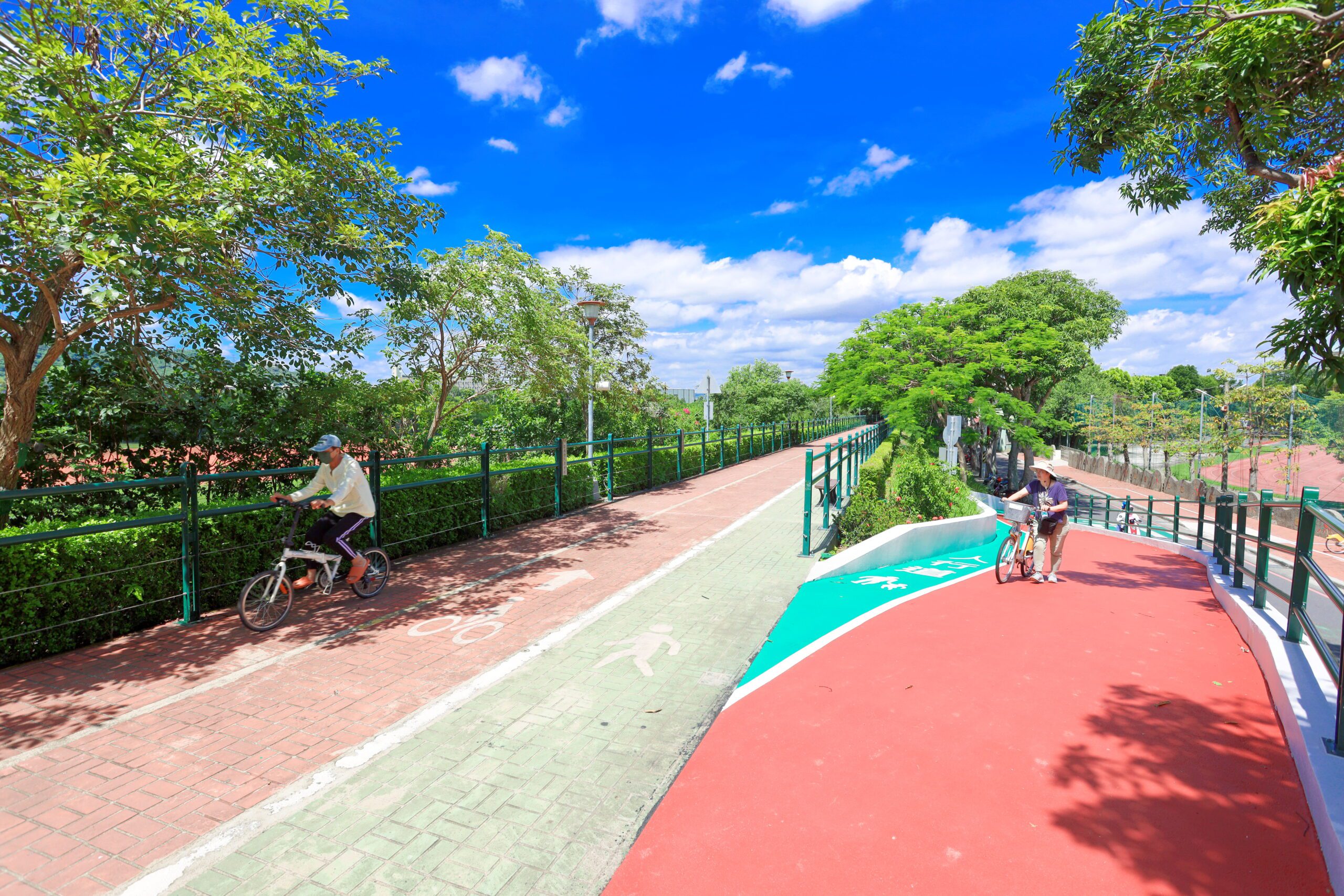 大里區草湖溪自行車道牽引道優化　中市府打造便民友善騎乘環境