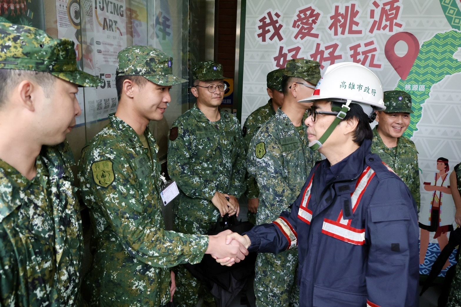 凱米颱風來襲　陳其邁挺進山區關心居民　視察物資整備及預防性撤離情況