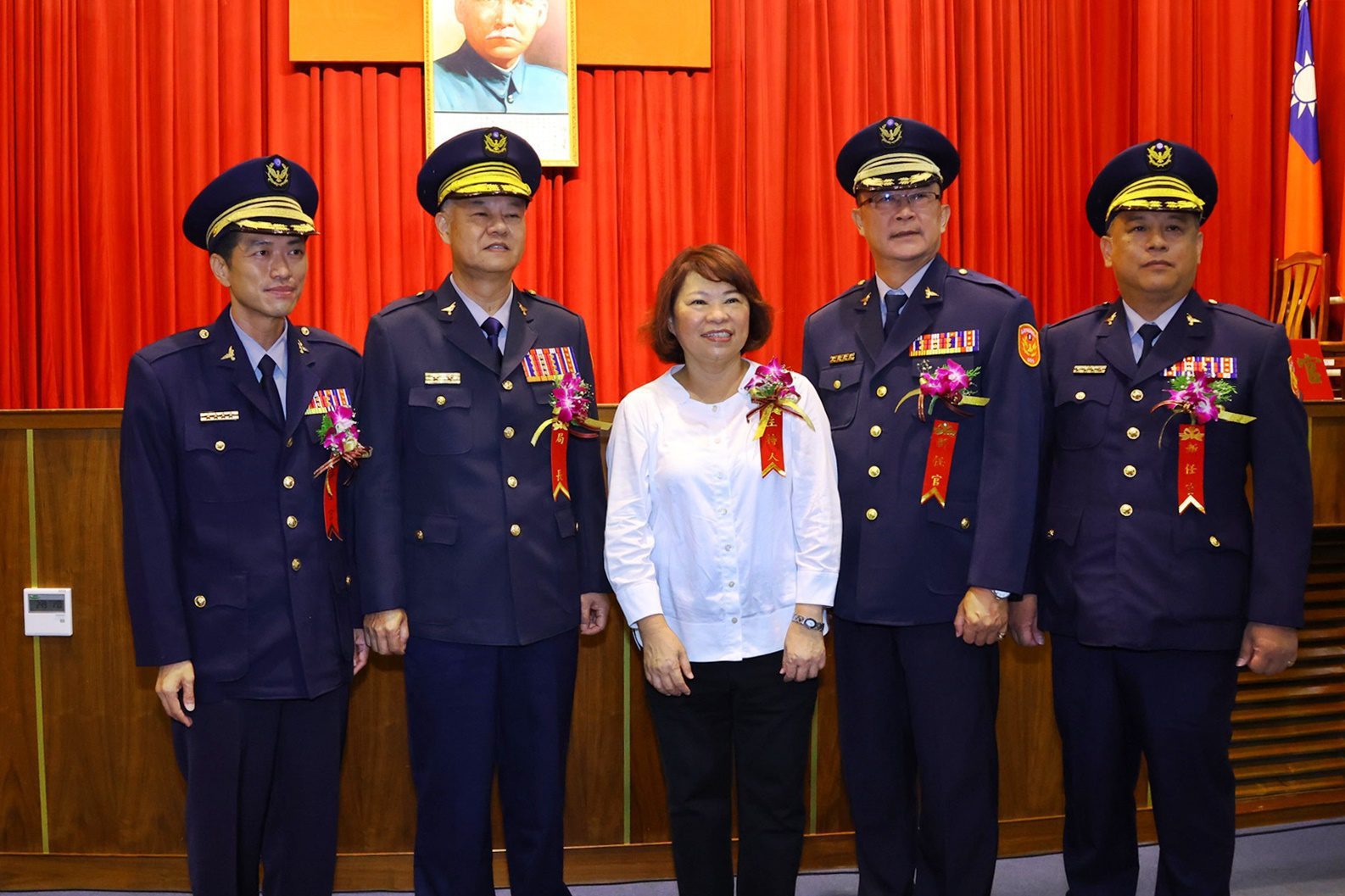 嘉義市警局新任分局長交接　黃敏惠市長期勉全力守護治安