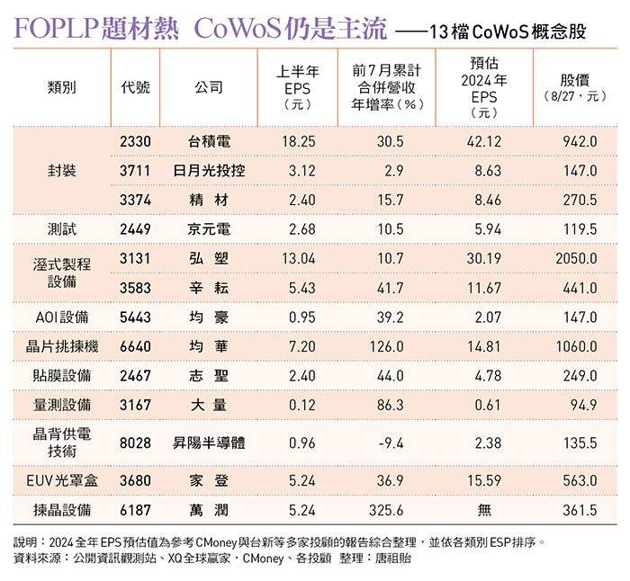 台積電宣布買下群創5.5代廠，foplp竄出頭？一文解析ic封裝市場：cowos穩居主流，13檔概念股一次看