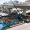 縫合「綠空廊道」最後一哩路！　中市自行車跨橋工程9月夜間吊裝作業