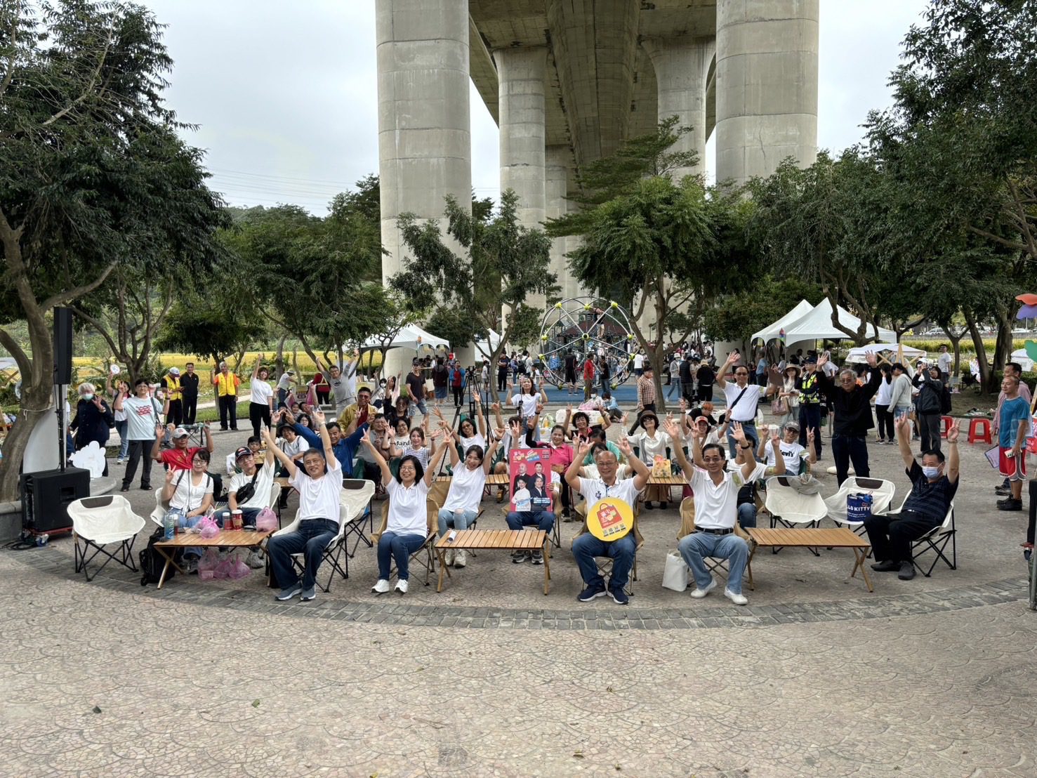 黃金稻浪賞心悅目！　大甲溪畔公園親子共享野餐時光