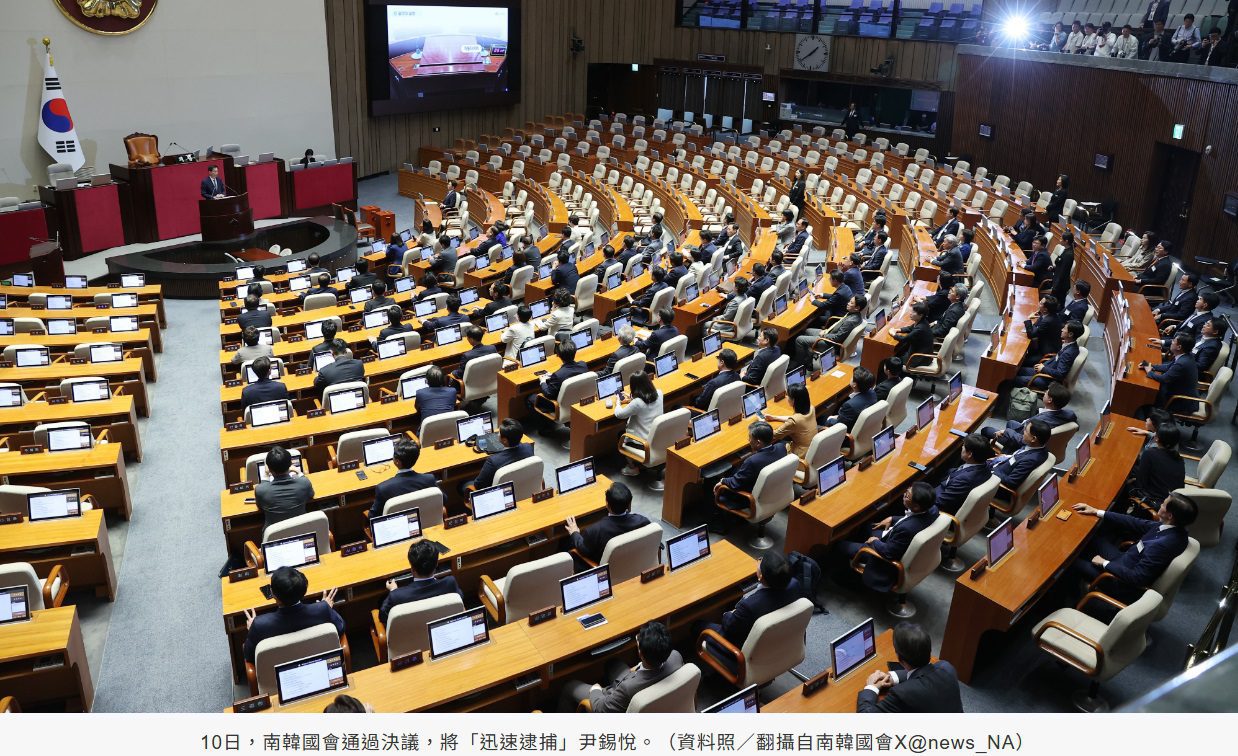 民憤高漲！南韓國會通過決議　將「迅速逮捕」尹錫悅