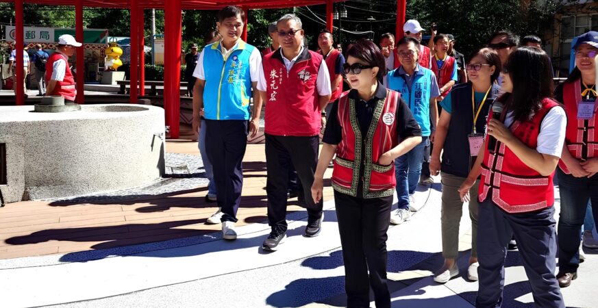 提升溫泉觀光魅力！　中市和平谷關溫泉廣場泡腳池整修完工再出發