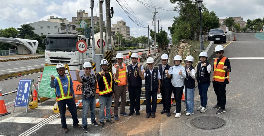 颱風逼近仍不停工！　中市建設局長視察台灣大道排水工程及沙鹿易淹熱點　強化防洪系統韌性