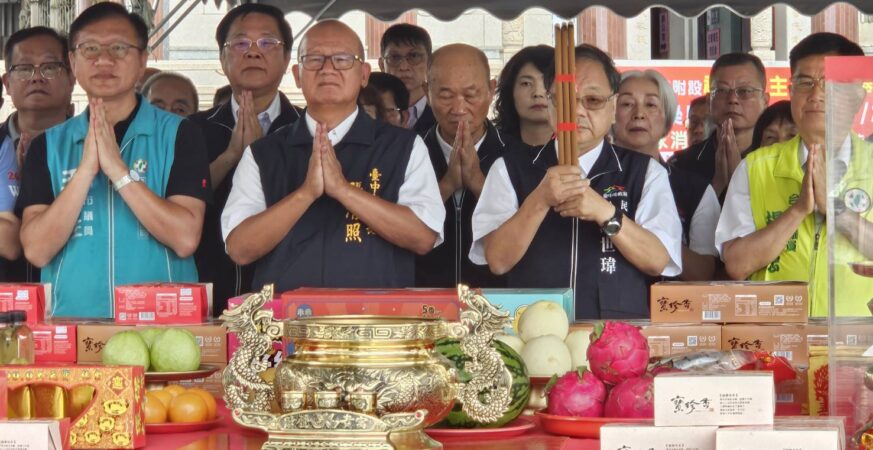 爭取梧棲納骨塔加強耐震力 保障民眾與員工安全　張清照議長參加開工祈福 今年底即可完工