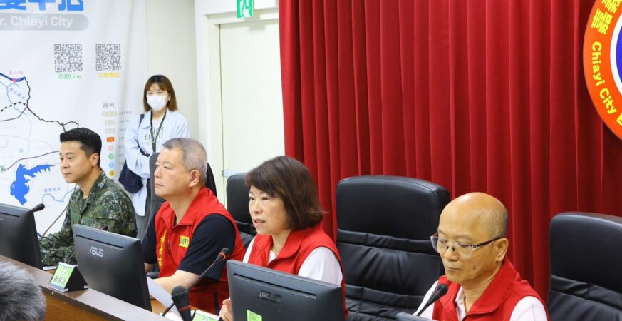 嘉義市災防中心一級開設　黃敏惠呼籲保持警覺、隨時應變