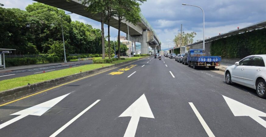 北市濱江街道路鋪面更新完成　道路服務品質再優化