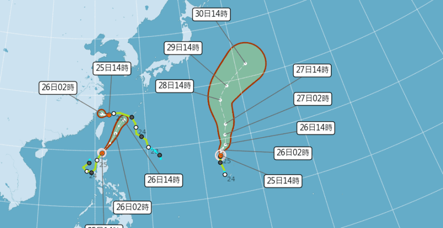 連日受颱風環流影響　中南部嚴防短延時強降雨