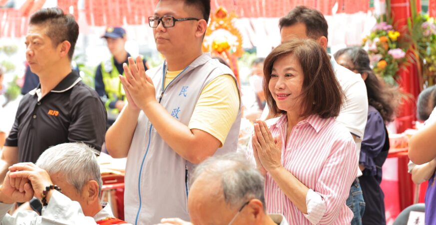 關聖帝君聖誕　基隆慈修宮祝壽典禮隆重舉行　邱佩琳揭匾祝賀