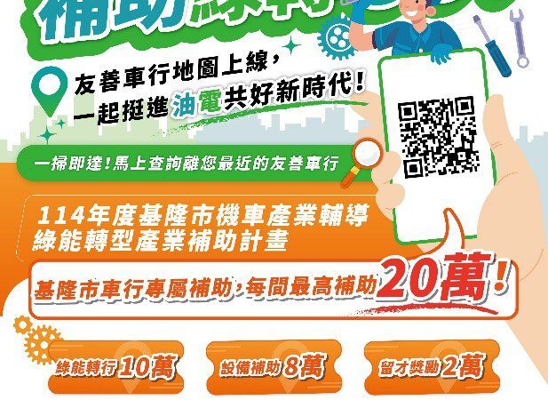 基隆逾140家機車行轉型油電合一　攜手打造永續城市
