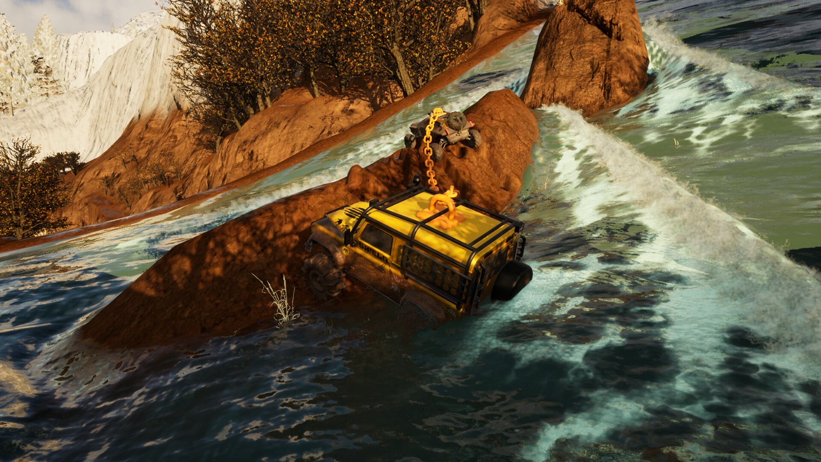 Steam雙人合作越野《Chained Wheels》登場命運社區綁好鐵鍊彼此一起翻車