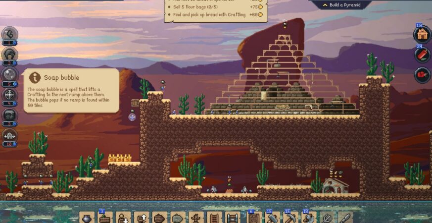 41歲單人開發懷舊像素策略建設《Craftlings》登Steam指派匠客興建家園