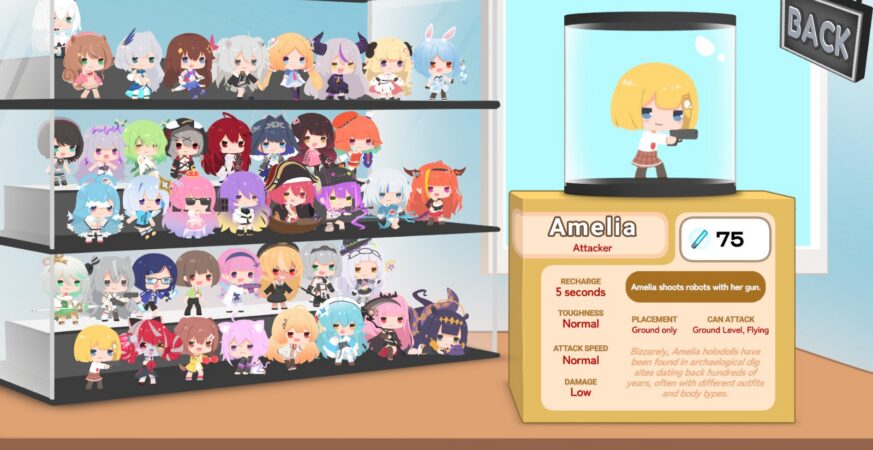 粉絲歡呼能量加成！ Hololive版植物大戰殭屍《Holo vs Robo》抵抗Q版機器人大軍