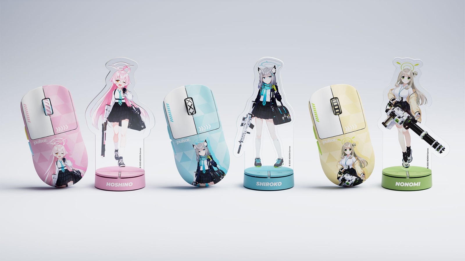 Pulsar推《蔚藍檔案》聯名滑鼠接收器就是立牌架