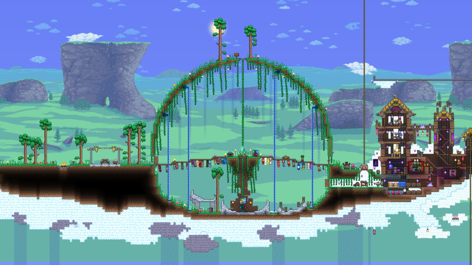 《泰拉瑞亞》1.4.5版「最終更新」加入超過650種空島生存物品並繁入面登場