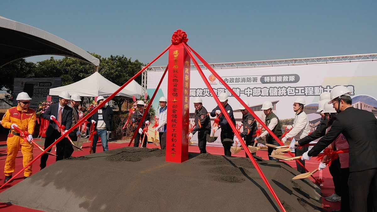 全台首座「專屬救災物資項目」南投開工馬士元曝用途：3年內這3地也將設置