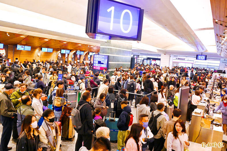 《台北時報》預計假期期間文件旅客