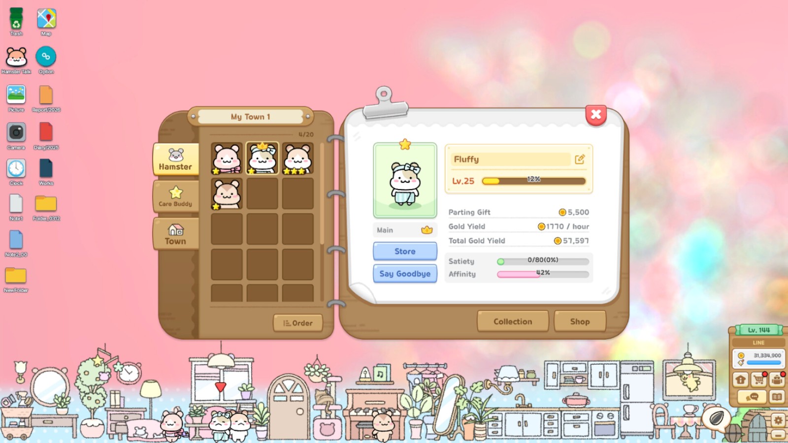 LINE 桌面放置《倉鼠萌語》Steam 免費試玩 60隻萌鼠陪你關注與聊天