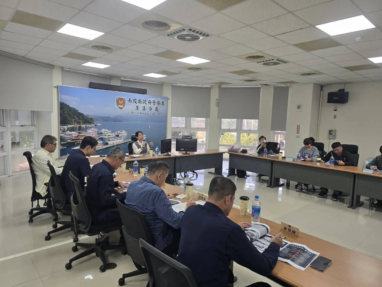 集集警分局遶境期前會　堅守治安防線　維護遶境秩序