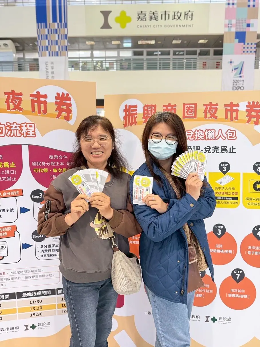 嘉義「振興商圈夜市券」熱烈兌換　收券店家突破900間