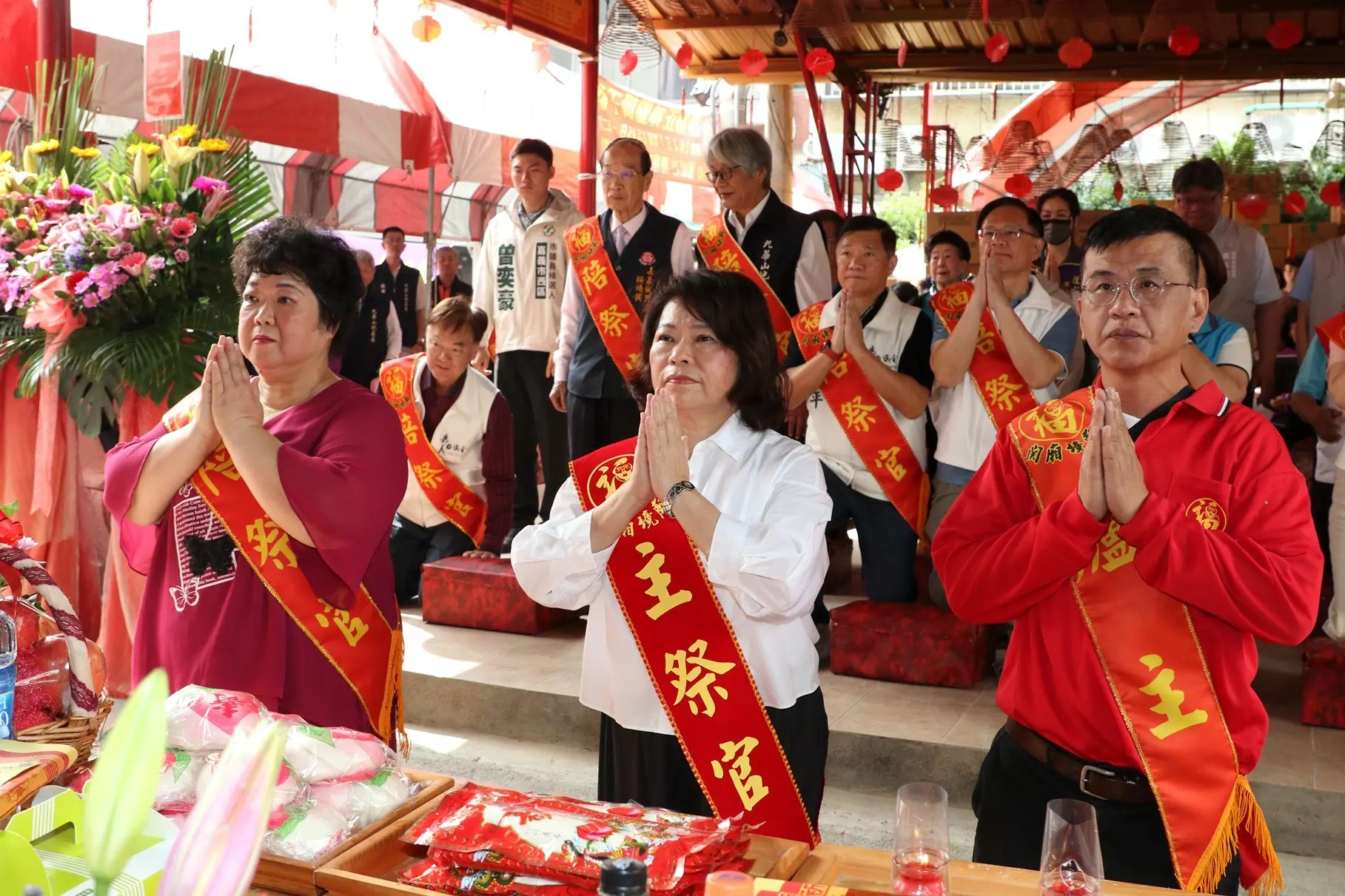 頭牙土地公生！黃敏惠循古禮參拜五宮廟　為嘉義市祈福